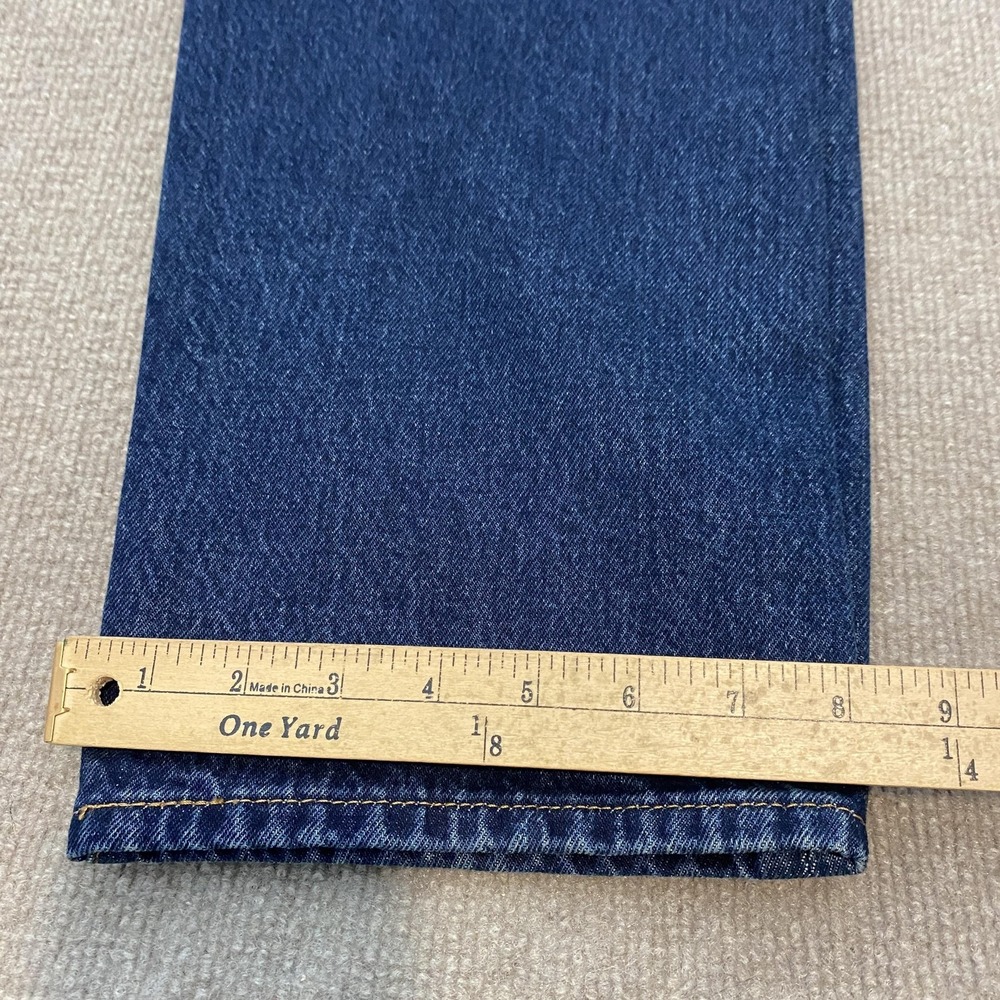 Levis 501 Original Cropped Jeans Womens W33 L28 Blue Med Wash High Rise Denim - Picture 11 of 12